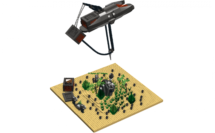 LEGO MOC - In a galaxy far, far away... - Assembly and Cargo Ship of Alien Invaders