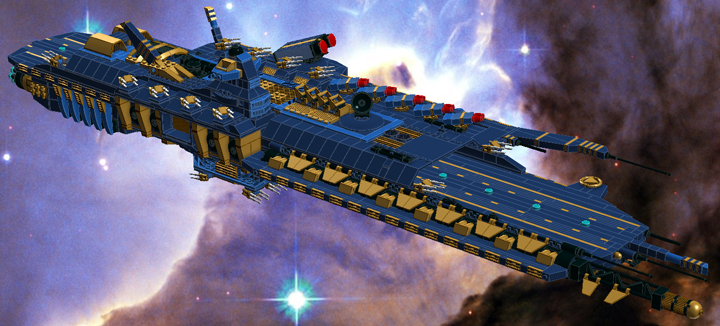 LEGO MOC - In a galaxy far, far away... - Heavy carrier 'M'an-Sertal'