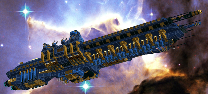 LEGO MOC - In a galaxy far, far away... - Heavy carrier 'M'an-Sertal'