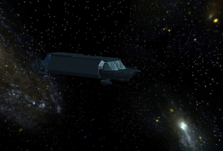 LEGO MOC - In a galaxy far, far away... - Чёрный Ястреб торговое судно