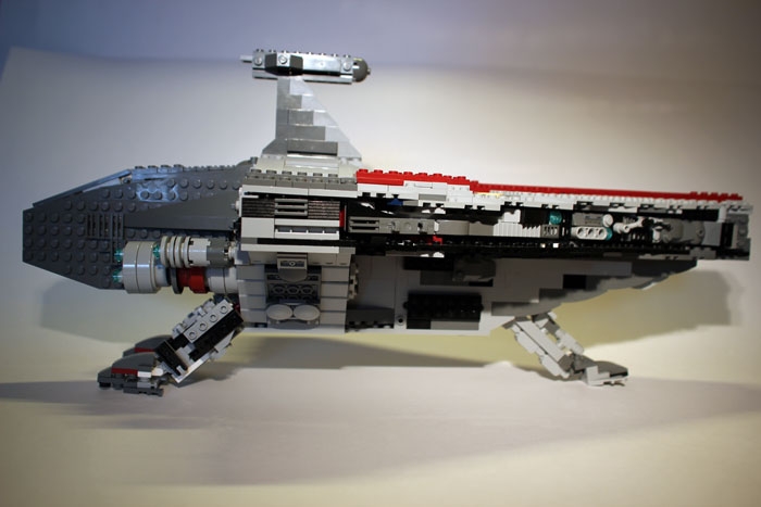 LEGO MOC - In a galaxy far, far away... - Nave de assalto classe Acclamator