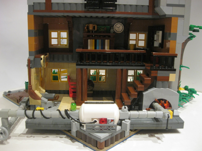 LEGO MOC - Because we can! - Switzerland of 'Clean' toilets: Дом-лаборатория изнутри