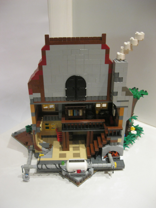 LEGO MOC - Because we can! - Switzerland of 'Clean' toilets: вид сзади