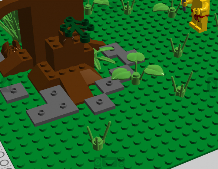 LEGO MOC - Because we can! - Humans fire discovery.: Серые детальки это пепел от огня