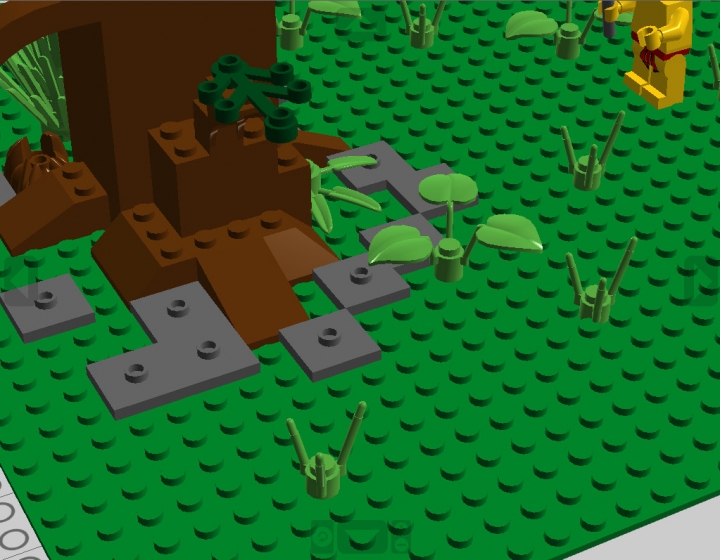 LEGO MOC - Because we can! - Humans fire discovery.: Серые детальки это пепел от огня