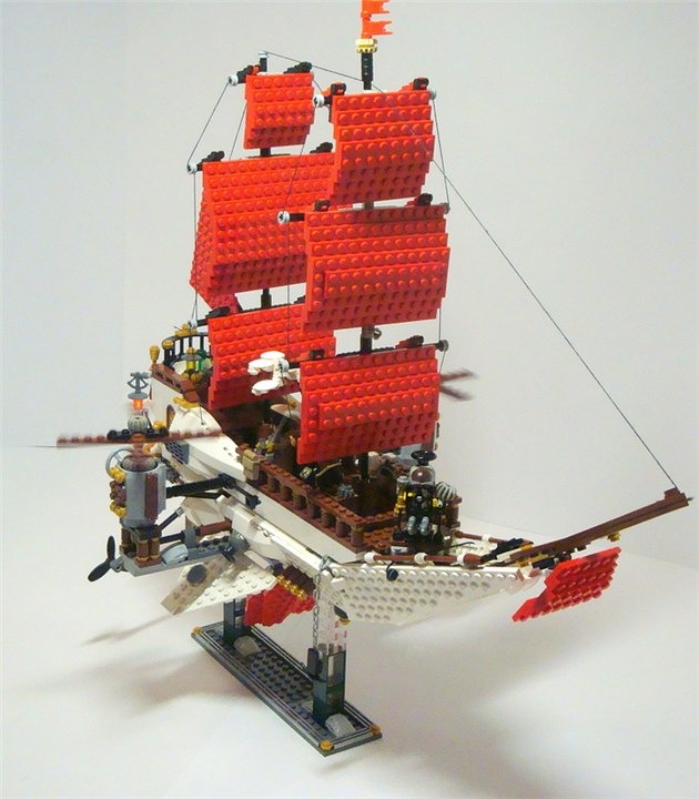 LEGO MOC - Steampunk Machine - Steampunk styled 'Scarlet Sails'