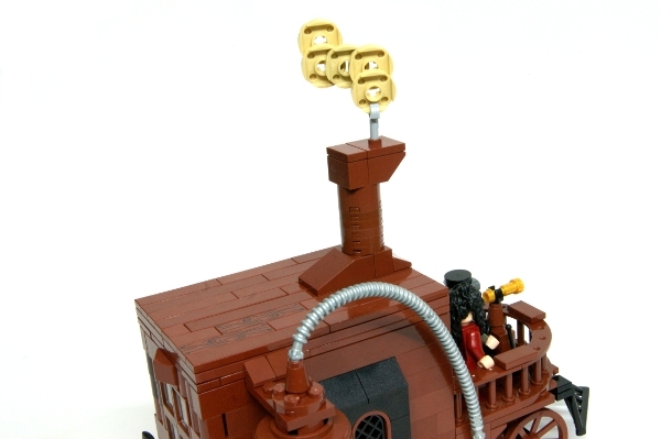 LEGO MOC - Steampunk Machine - Self-propelled carriage: Крыша гладенькая)