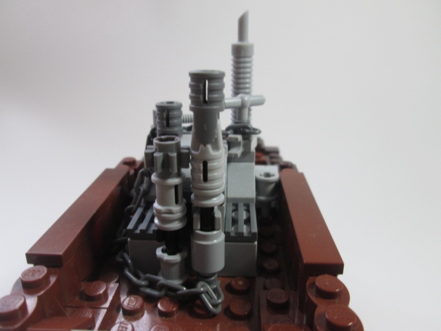 LEGO MOC - Steampunk Machine - Колесная машина: Одни из труб, через которые выходит пар.