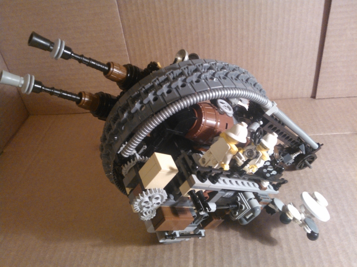 LEGO MOC - Steampunk Machine - Shock self-propelled gun: без 1 колеса.