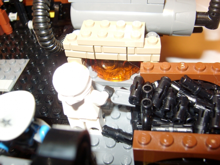 LEGO MOC - Steampunk Machine - Marauder's Ship: Чумазый кочегар