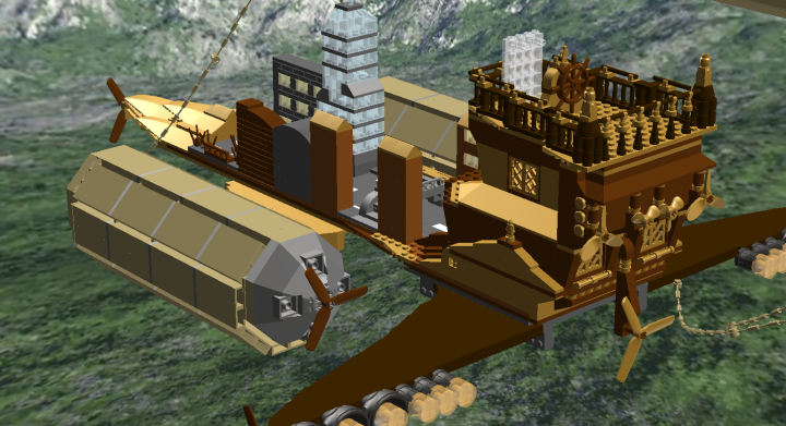 LEGO MOC - Mini-contest 'Zeppelin Battle' - Sky squadron
