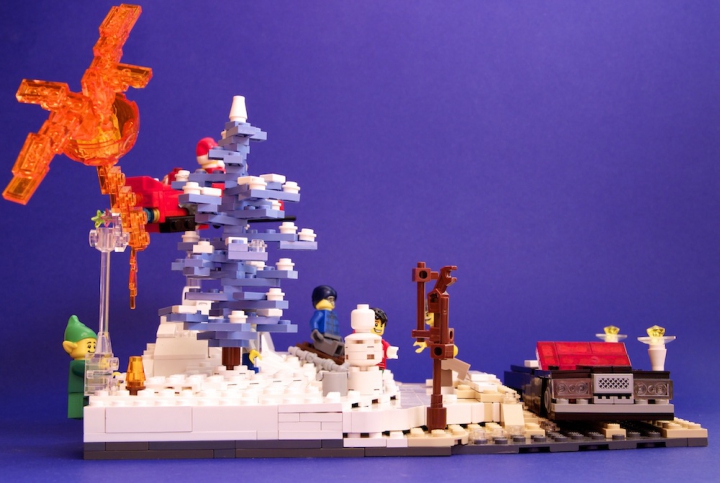 LEGO MOC - New Year's Brick 2014 - «Рождественский вечер»
