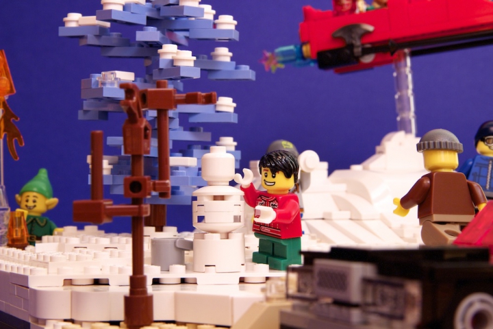 LEGO MOC - New Year's Brick 2014 - «Рождественский вечер»