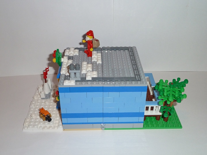 LEGO MOC - New Year's Brick 2014 - Зимой и летом: Вид справа