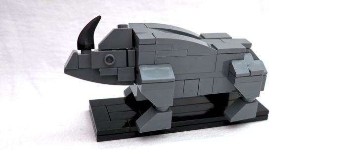 LEGO MOC - 16x16: Animals - Rhinoceros