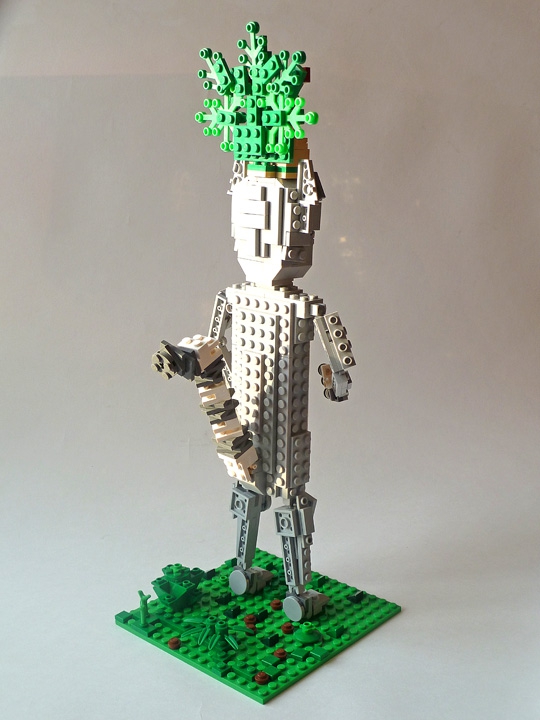 LEGO MOC - 16x16: Animals - Lemur King Julien: Вид сзади