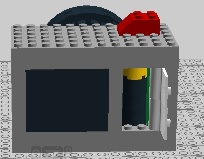 LEGO MOC - 16x16: Technics - Фотоаппарат: отсек для батареек и плёнки