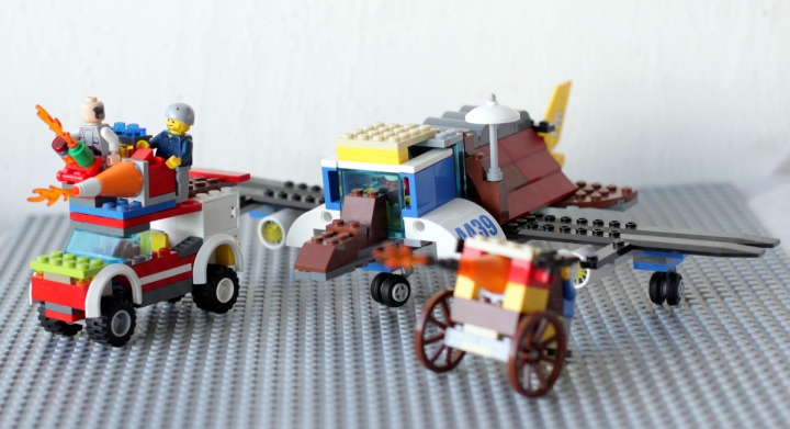 LEGO MOC - LDD-contest '20th-century military equipment‎' - Небольшая армия 20-го века.: Все три транспорта.