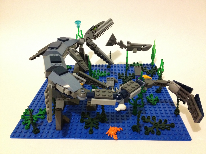 LEGO MOC - Jurassic World - Тилозавр - повелитель доисторических морей.
