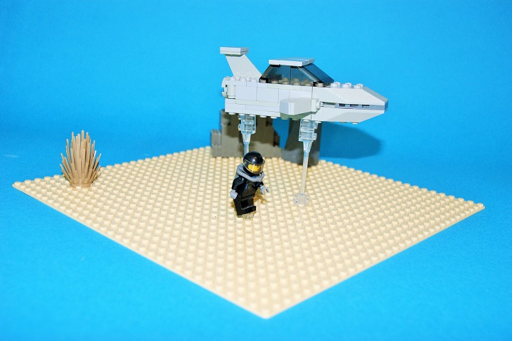 LEGO MOC - Submersibles - Подводный аппарат класса 'Акула': На пластине 32 на 32.