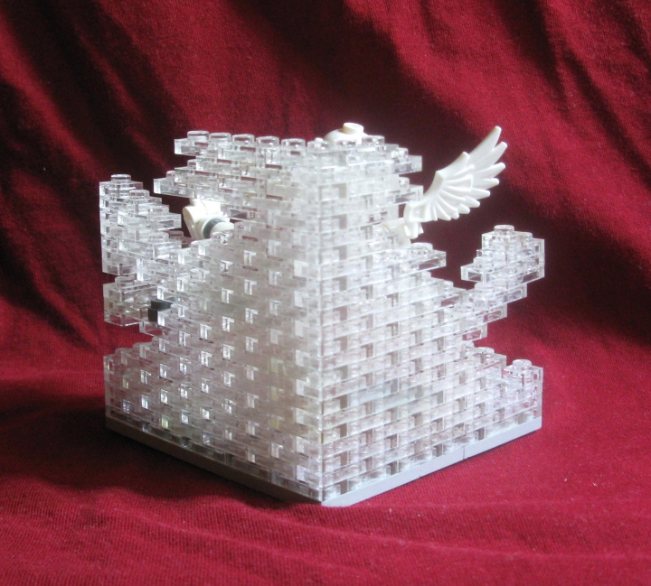LEGO MOC - Battle of the Masters 'In cube' - Зажатый в рамки: Здесь можно сосчитать, что работа соответствует ограничениям по размерам. (10х10х10).