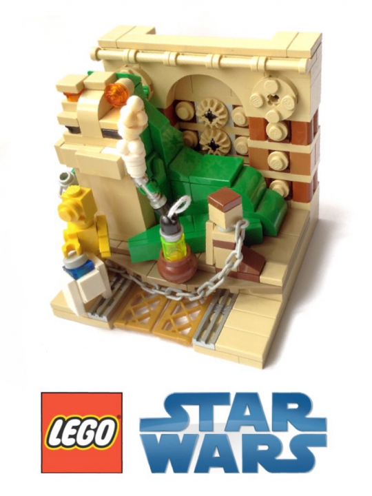 LEGO MOC - Battle of the Masters 'In cube' - Jabba the Hutt. Star wars episode VI. Return of the Jedi 
