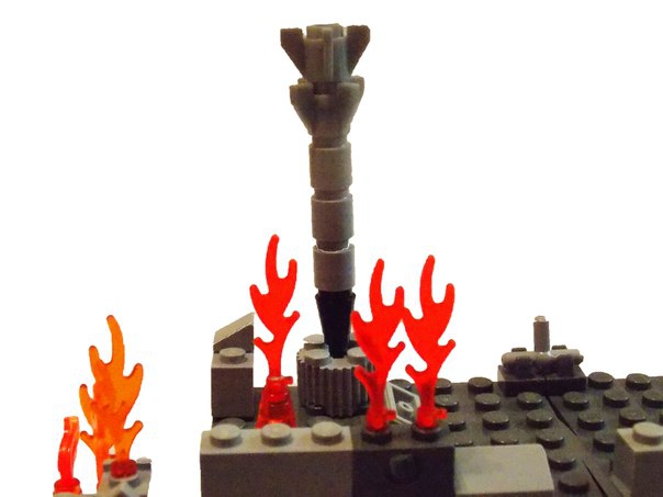 LEGO MOC - Joy and Sadness of Great Victory - 'Мало кто помнит этот дом...': -Затем я услышал свист.Это бомба упала на тот дом...Тогда я успел отойти от взрыва,но волна меня задела немного...Затем,Слава Богу,меня успели забрать мои товарищи.
