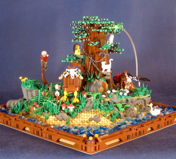 LEGO MOC - Russian Tales' Wonders - A green oak-tree by the lukomorye