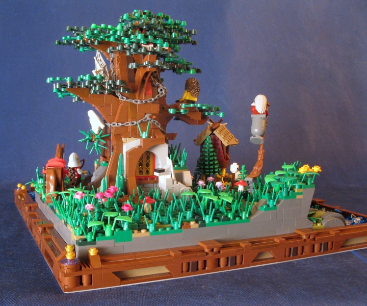 LEGO MOC - Russian Tales' Wonders - A green oak-tree by the lukomorye