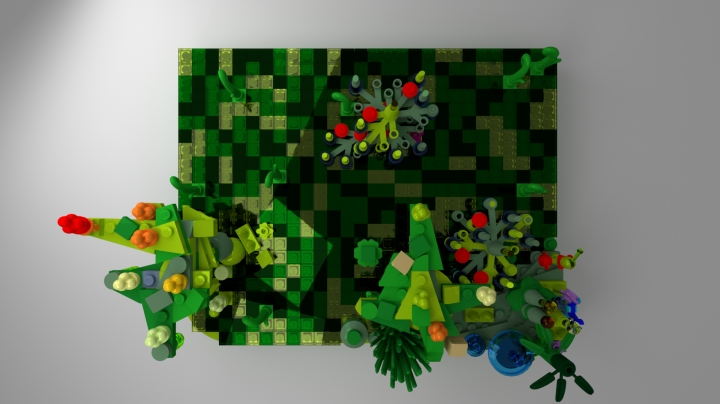 LEGO MOC - Fantastic Beasts And Who Dreams Of Them - Куфр и Охакат.: Болото без зверушек.