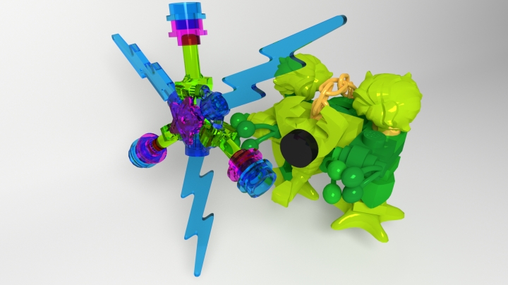 LEGO MOC - Fantastic Beasts And Who Dreams Of Them - Куфр и Охакат.: ...а также магия.   С её помощью он заставляет что-нибудь быстро расти. Раньше она была нужна ему для залечивания ран после нападений хищника. 