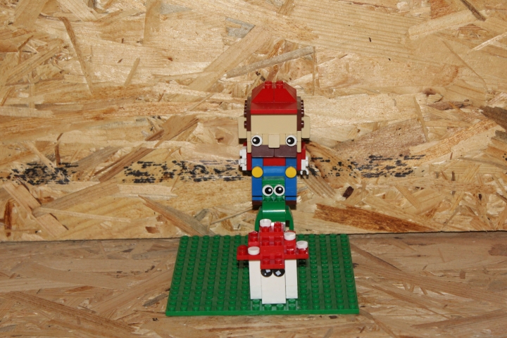 LEGO MOC - 16x16: Chibi - Марио: М: - Сейчас я тебя съем.<br />
Й: - Йоши! 
