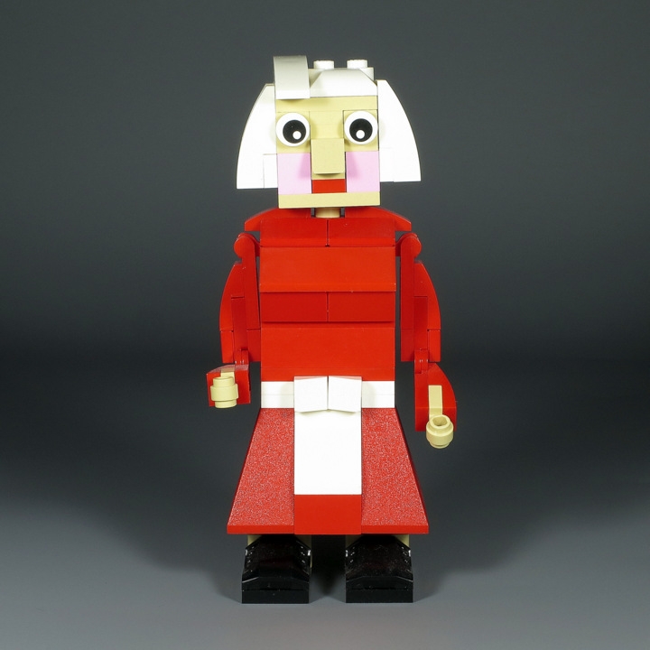 LEGO MOC - 16x16: Chibi - Babushka, Dedushka & Kolobok: </i>Babuska was old but beautiful!<br><i><br />
(Бабушка тоже была старенькой, но ещё красивой.)