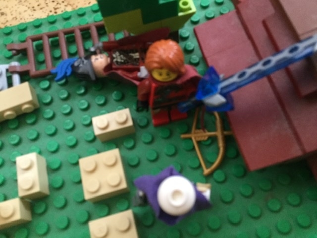 LEGO MOC - Младшая лига. Конкурс 'Средневековье'. - Рассказ битва у знахаря : (Кенчин)Получил демон!