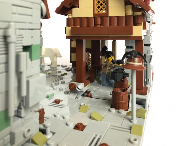 LEGO MOC - Младшая лига. Конкурс 'Средневековье'. - Внутренний двор замка