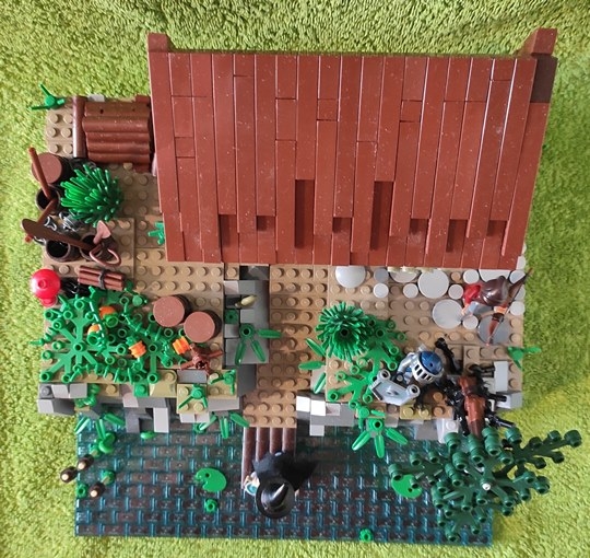 LEGO MOC - Младшая лига. Конкурс 'Средневековье'. - Зелье во спасение: Вид сверху.<br />
А вы знаете: у них ведь все получилось!(: