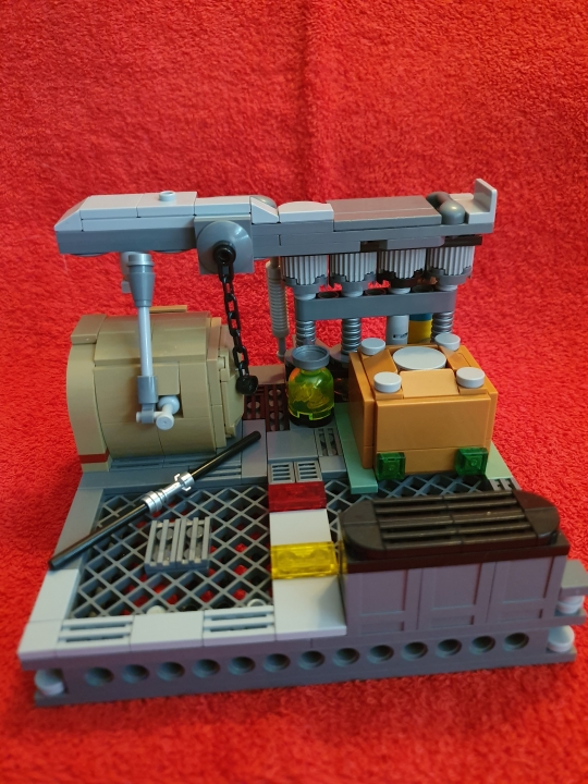 LEGO MOC - LEGO-contest 16x16: 'Cyberpunk' - CyberPunk Girl: Различные механизмы, которыми застроен весь мир.