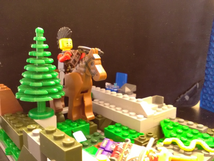LEGO MOC - LEGO-contest 16x16: 'Western' - Смерть индейца.: Вид сзади.