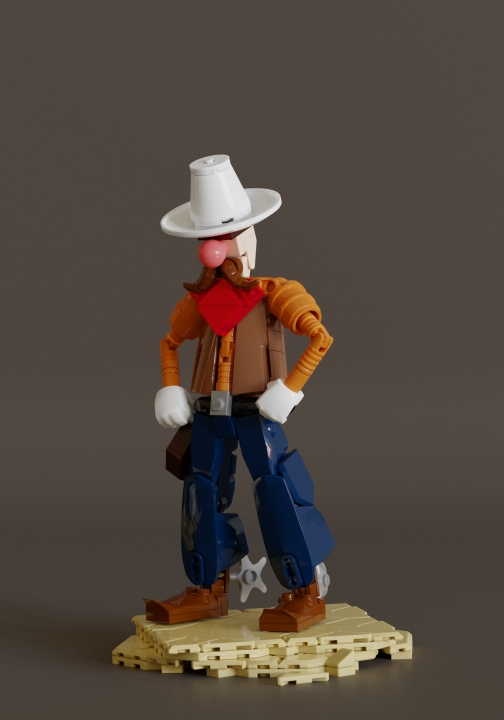 LEGO MOC - LEGO-contest 16x16: 'Western' - Пекос Билл : </center></i><br />
Одну штуку про Пекоса Билла я знаю точно: он никогда не носил с собой пистолета - предпочитал все проблемы решать без участия свинца. Правда, с кобурой он не расставался - в наших краях немало мерзавцев, которые сразу пустят доброму человеку пулю в затылок, если увидят, что он без пушки. <br />
<i><center>