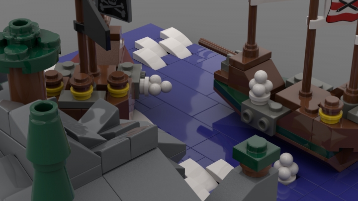 LEGO MOC - LEGO-contest 24x24: 'Pirates' - Морское сражение