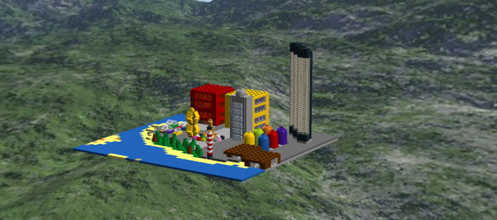 LEGO MOC - LEGO-конкурс 'Светлое будущее' - Город у моря