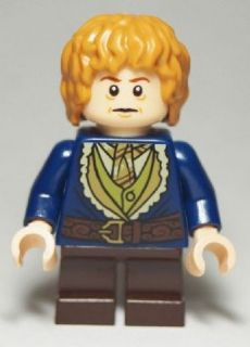 Bricker - LEGO Minifigura - lor093 Bilbo Baggins - Dark Blue Coat (79018)