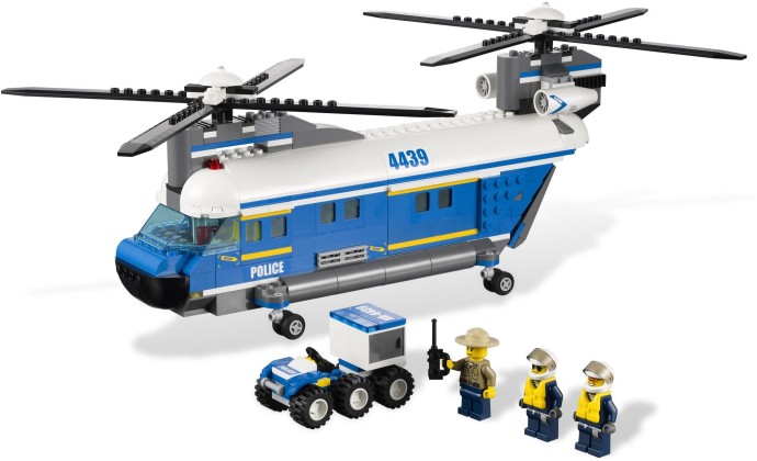 Bricker - Brinquedo contruído por LEGO 4439 Police Heavy Lift Copter