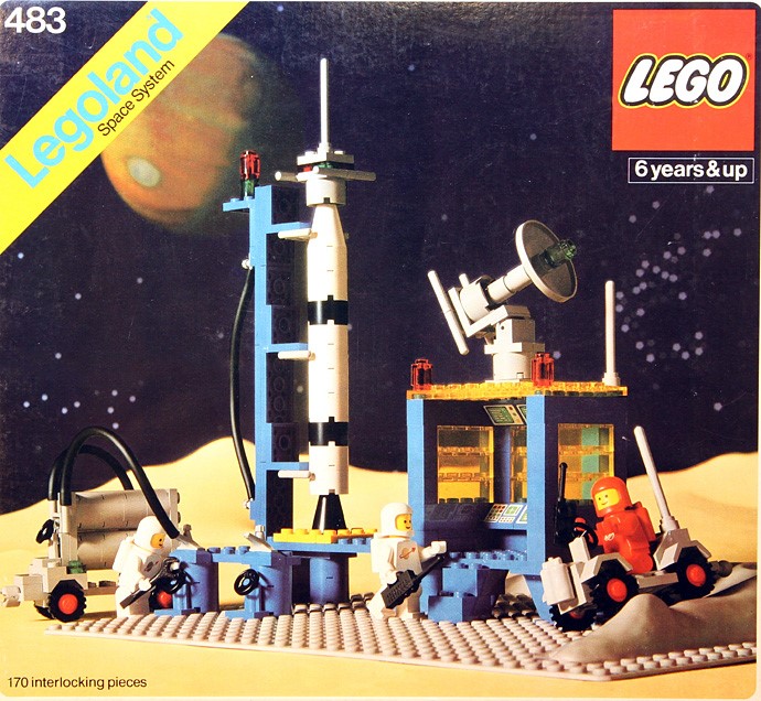 Bricker - Brinquedo contruído por LEGO 483 Alpha-1 Rocket Base