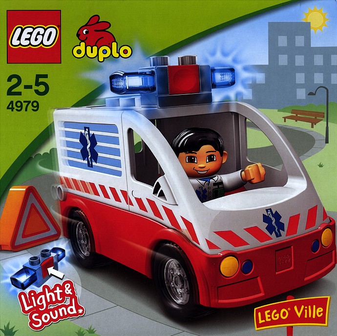 Bricker - Brinquedo contruído por LEGO 4979 Ambulance