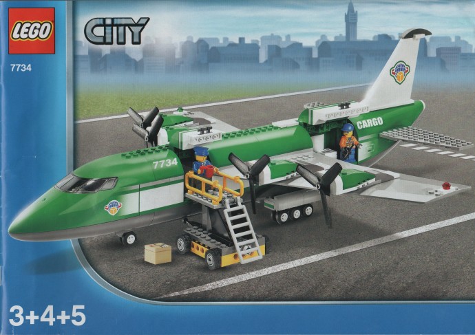 Bricker - Brinquedo contruído por LEGO 7734 Cargo Plane