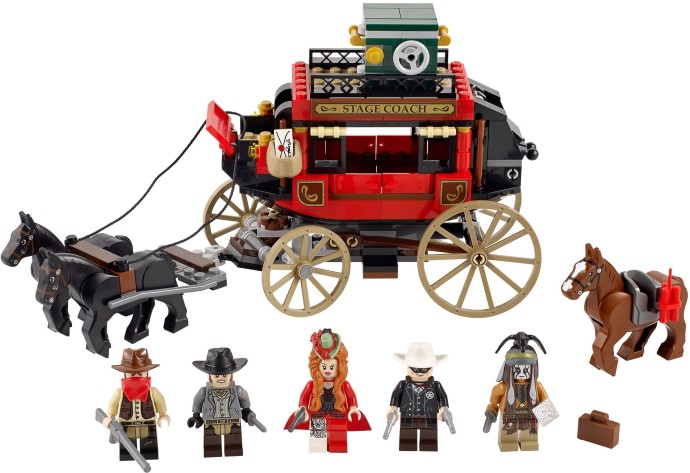 Bricker - Brinquedo contruído por LEGO 79108 Stagecoach Escape