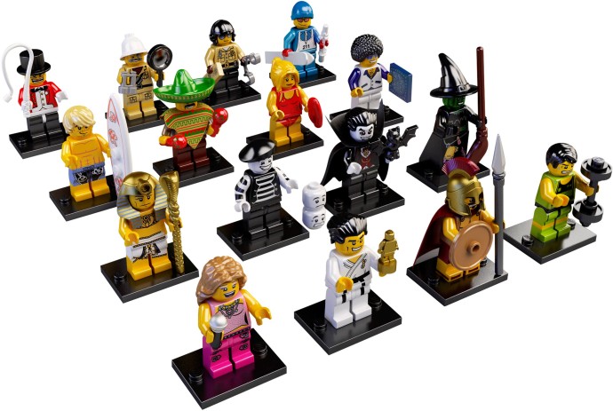 Bricker - Brinquedo contruído por LEGO 8684-17 LEGO Minifigures Series 2 -  Complete