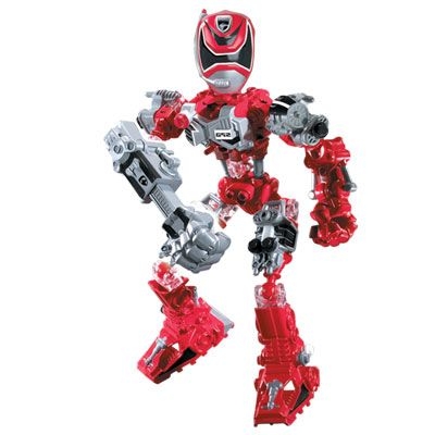 Bricker - Brinquedo contruído por MEGABLOKS 5756 Red Ranger SPD Super Tech  Hero