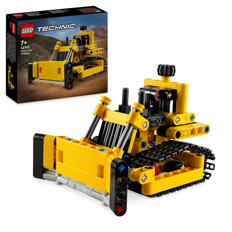 Bricker - Brinquedo contruído por LEGO 42163 Heavy-Duty Bulldozer